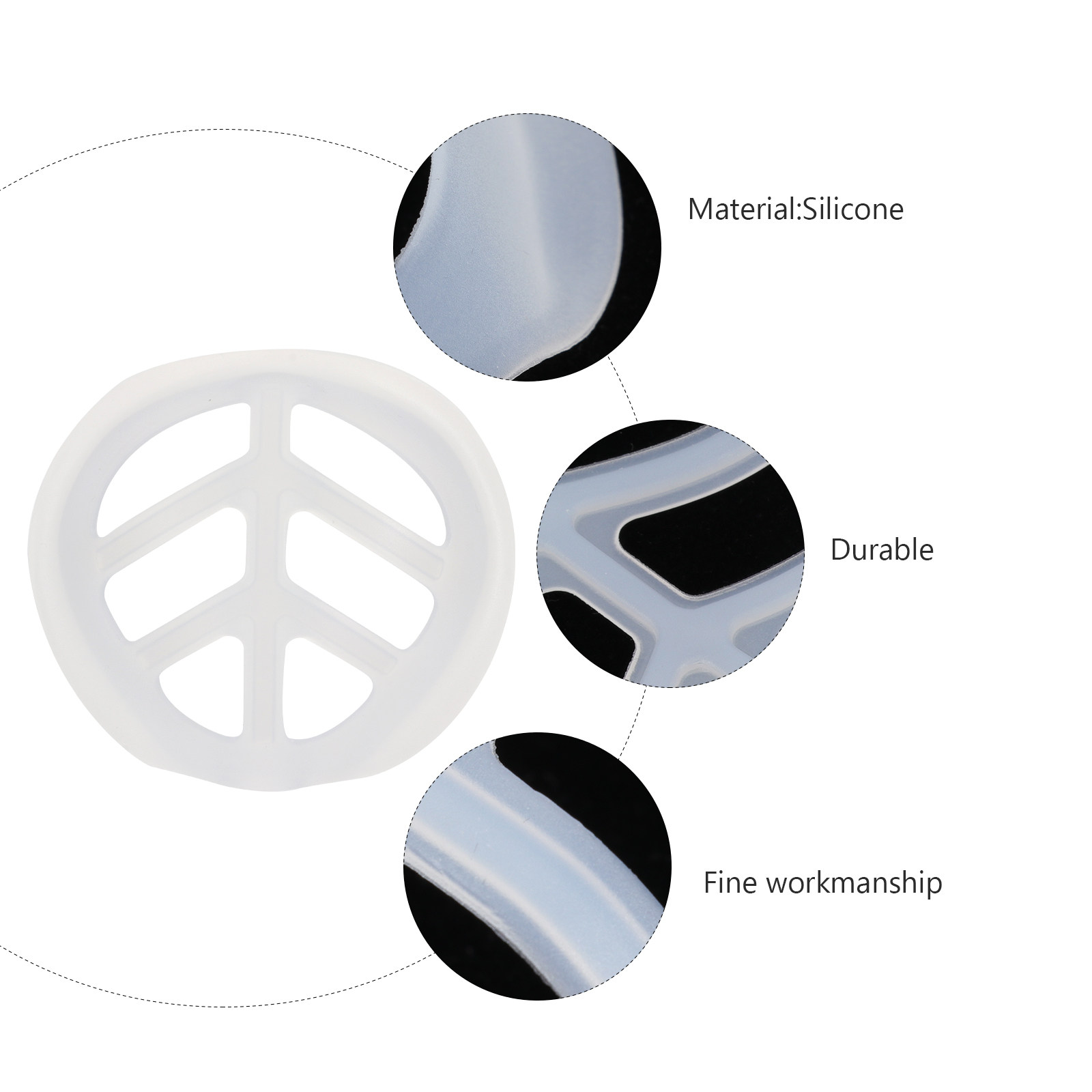 5Pcs Mask Bracket Silicone Inn - Silicone Mask Bracket 评论和价格