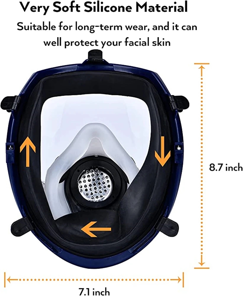 Chemical Gas Mask 6800 Dust Re - Dust Mask Construction 评论和价格