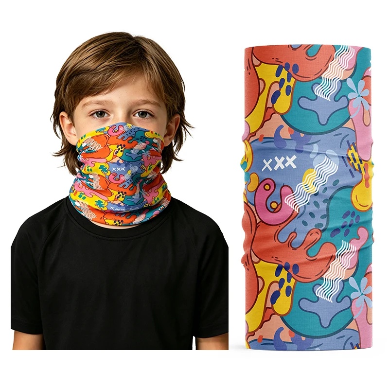 Kids Cooling Ice Silk Neck Gai - Kids Face Mask 评论和价格